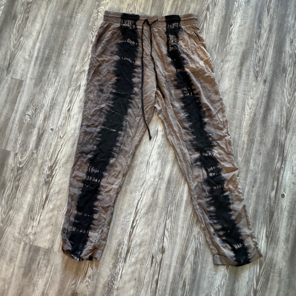 Blue Life Tie Dye Casual Drawstring Pants